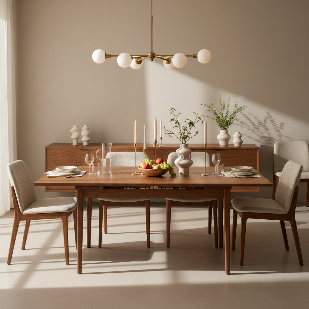 Large extendable dining table – an optimal solution for families and guests