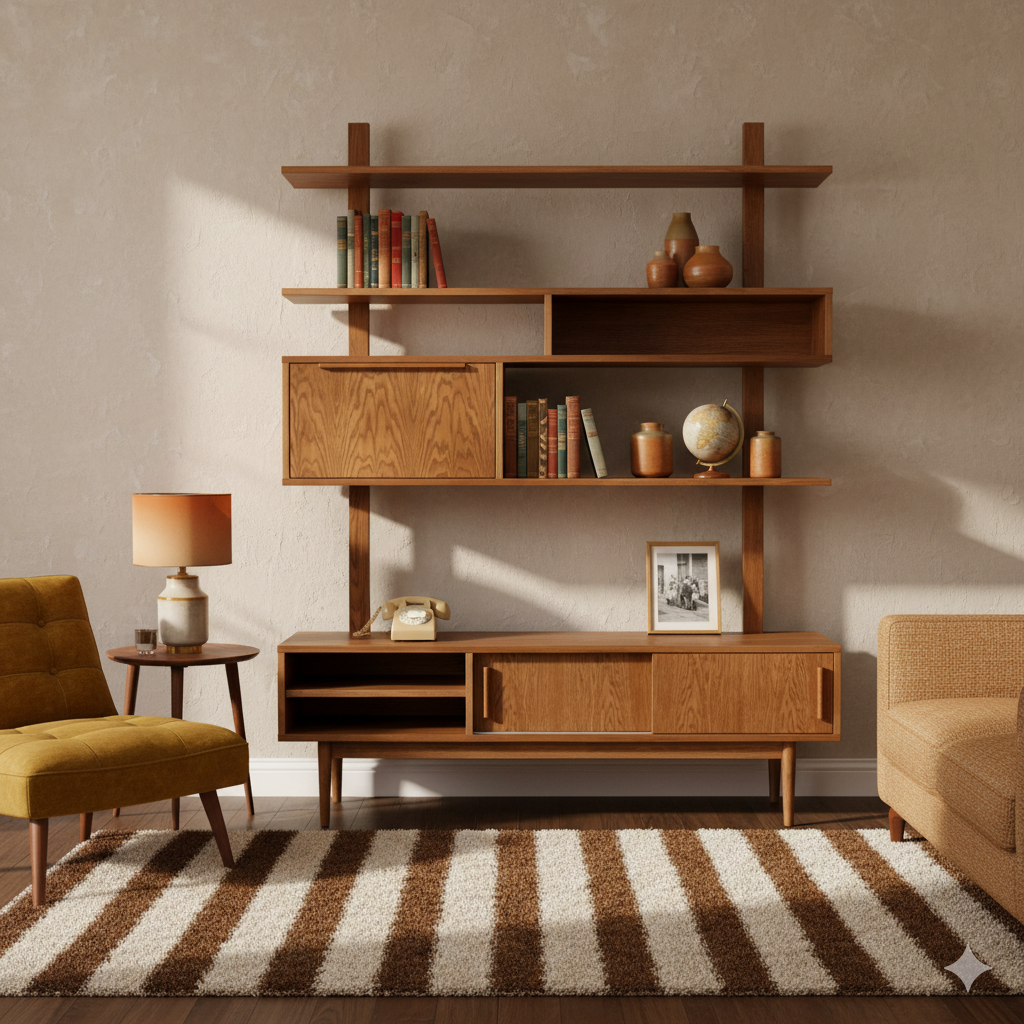 MID-CENTURY Bookcase