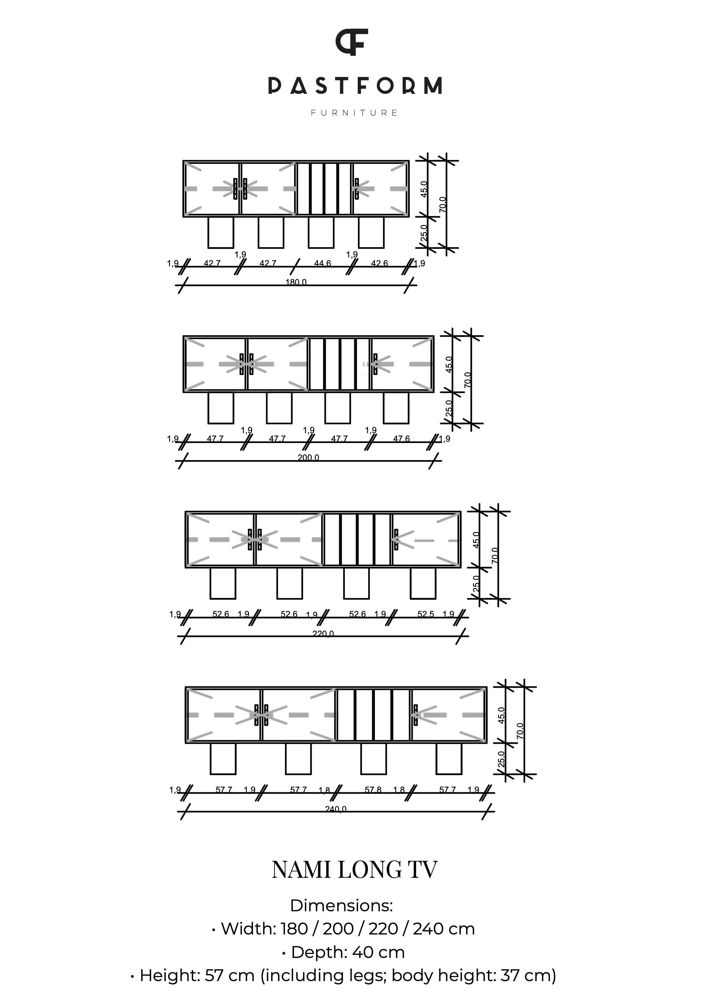 Vinylmeubel NAMI LONG TV